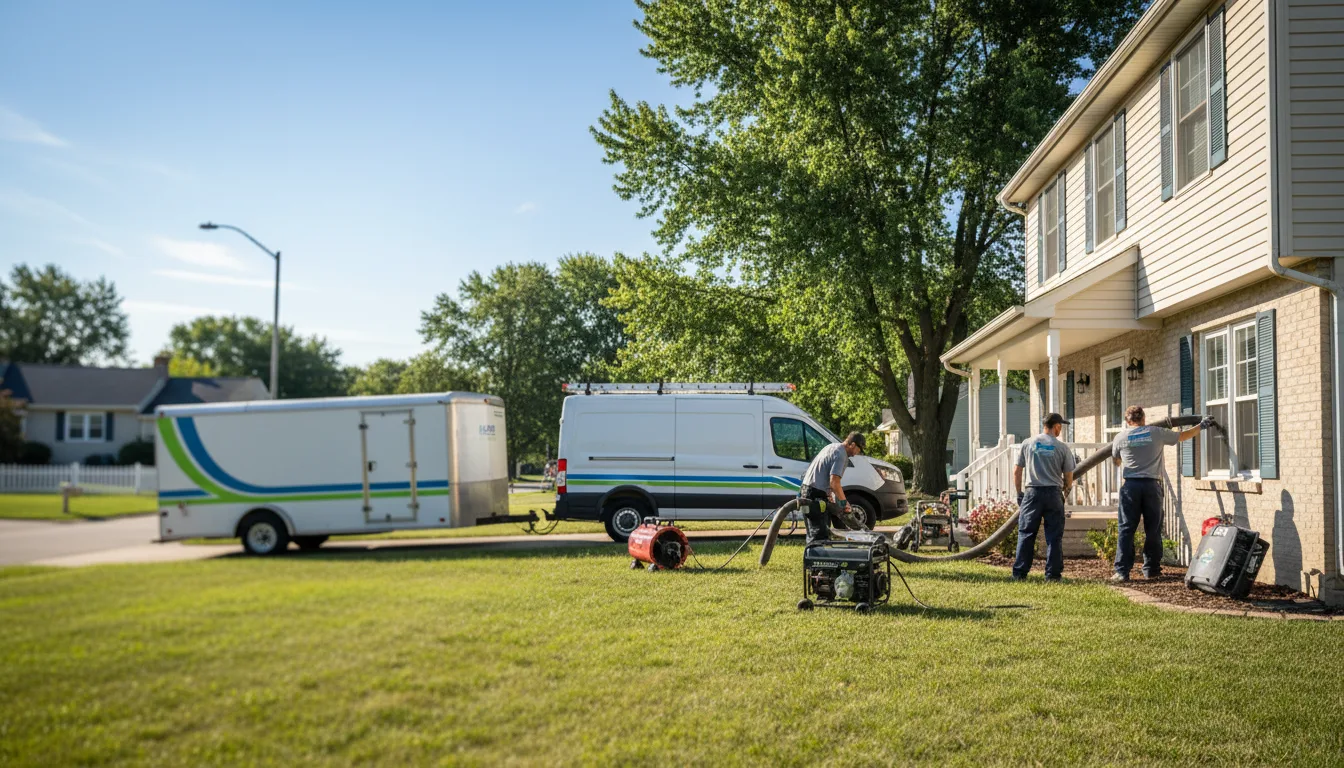 Flooded Basement Restoration And Cleanup With Repair in South Range, MI near me